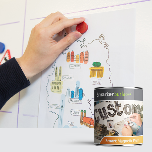 manyetik boya üzerine yazı tahtası boyası uygulama