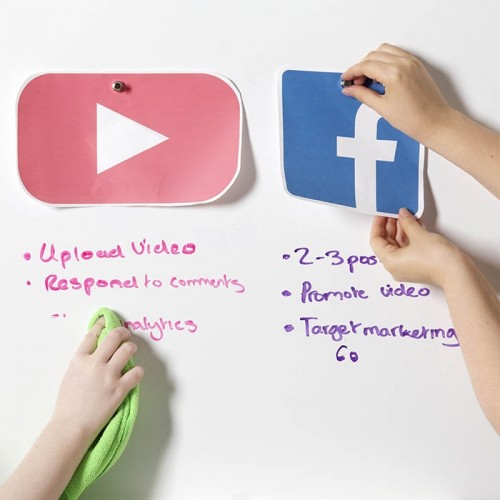 Yarı Mat Duvar Kağıdı / 3'ü bir arada (Yazı Tahtası - Manyetik - Projeksiyon Perdesi ) - Smarter Surfaces TR yazı tahtası - duvar kağıdı - yarı mat - manyetik - projeksiyon perdesi- üzerine yazıp - kağıtları mıknatısla tuttururken