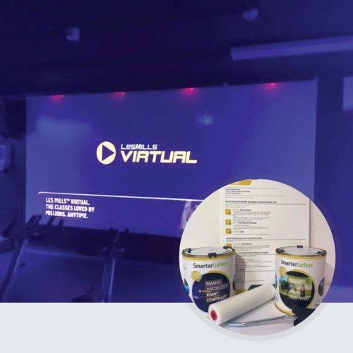 kontrast projeksiyon perdesi-boyası