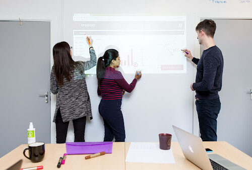 Yarı Mat Beyaz Tahta Projeksiyon Boyası Smart Semi Matt Whiteboard Projector Screen Paint